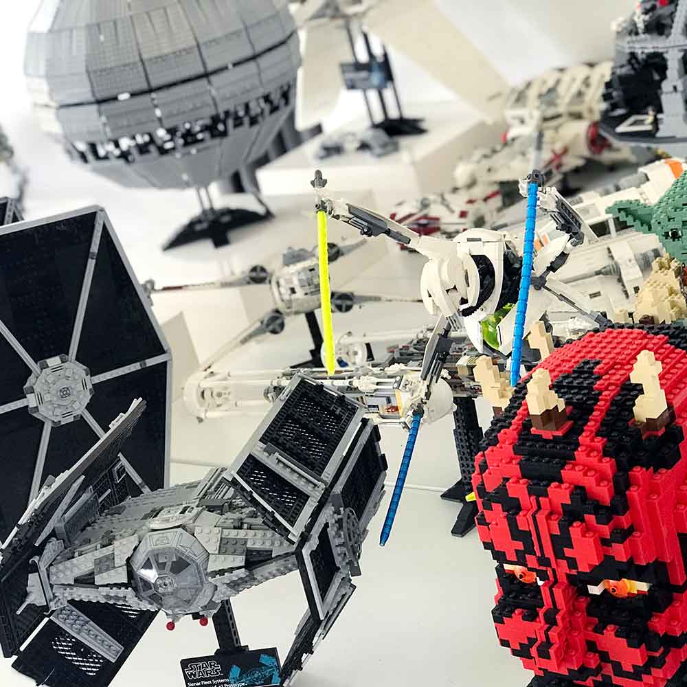 Star Wars Lego collection at the Brick Zone